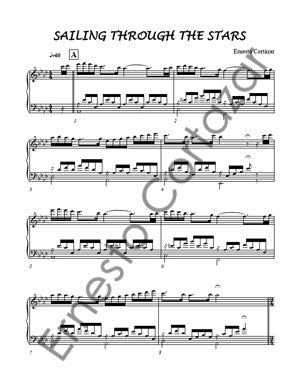 Sailing Through The Stars - Sheet Music now available on ErnestoCortazar.net
