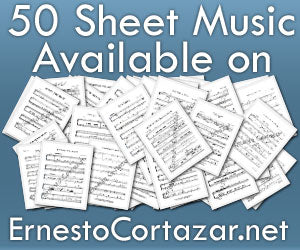 50 Sheet Music now available on ErnestoCortazar.net