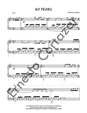 60 Years - Sheet Music now available on ErnestoCortazar.net