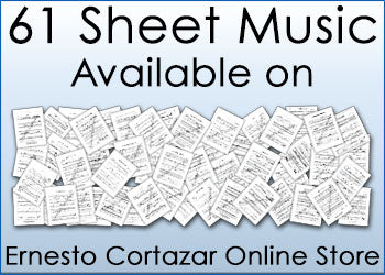 61 Sheet Music now available on ErnestoCortazar.net