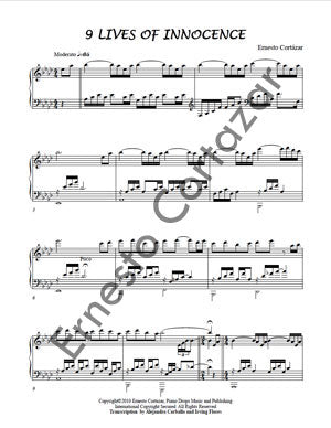 9 Lives Of Innocence - Sheet Music now available on ErnestoCortazar.net