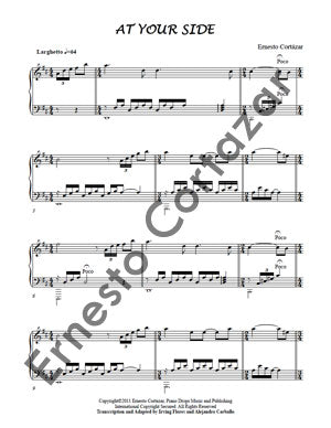 At Your Side - Sheet Music now available on ErnestoCortazar.net