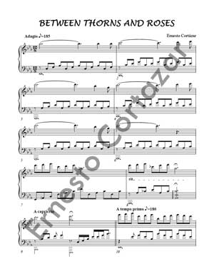 Between Thorns And Roses - Sheet Music now available on ErnestoCortazar.net