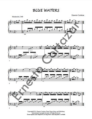 Blue Waters - Sheet Music now available on ErnestoCortazar.net