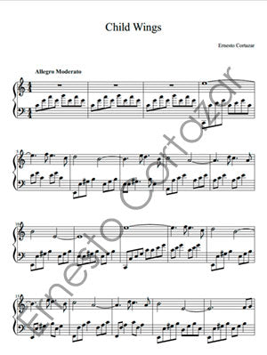 Child Wings - Piano Sheet Music now available on ErnestoCortazar.net