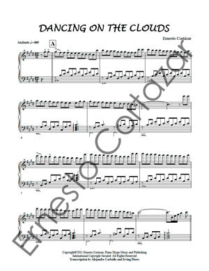 Dancing On The Clouds - Piano Sheet Music now available on ErnestoCortazar.net