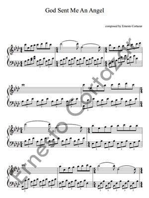 God Sent Me An Angel - Piano Sheet Music now available on ErnestoCortazar.net