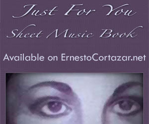 Just For You - Piano Sheet Music Book now available on ErnestoCortazar.net