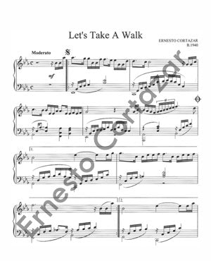 Let's Take A Walk - Sheet Music now available on ErnestoCortazar.net