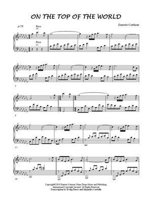 On The Top Of The World - Sheet Music now available on ErnestoCortazar.net