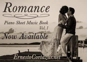 Romance Vol. 1 - Piano Sheet Music Book now available on ErnestoCortazar.net