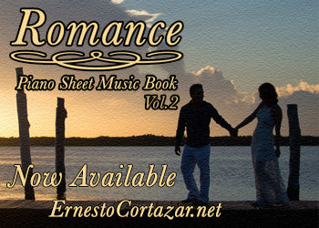 Romance Vol. 2 - Piano Sheet Music Book now available on ErnestoCortazar.net