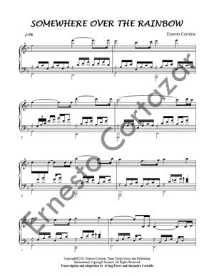 Somewhere Over The Rainbow - Sheet Music now available on ErnestoCortazar.net