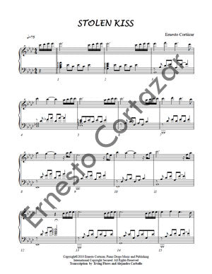 Stolen Kiss - Sheet Music now available on ErnestoCortazar.net