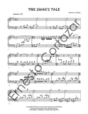 The Swan's Tale - Sheet Music now available on ErnestoCortazar.net