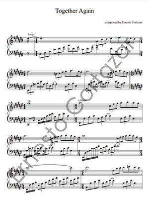 Together Again - Piano Sheet Music now available on ErnestoCortazar.net