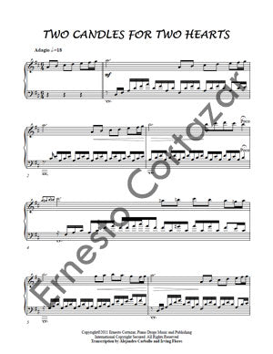 Two Candles For Two Hearts - Sheet Music now available on ErnestoCortazar.net