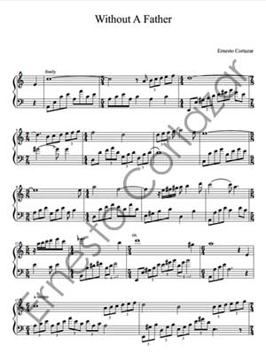 Without A Father - Piano Sheet Music now available on ErnestoCortazar.net