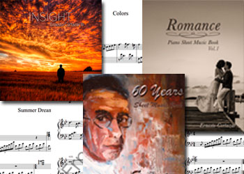 Ernesto Cortazar's May Releases - New Album, 2 New Sheet Music Books and 2 New Sheet Music