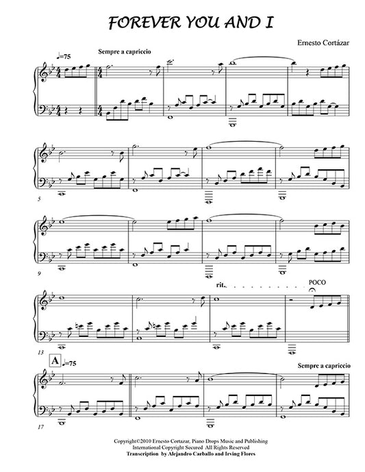 Forever You And I Piano Sheet Music Composed by Ernesto Cortazar