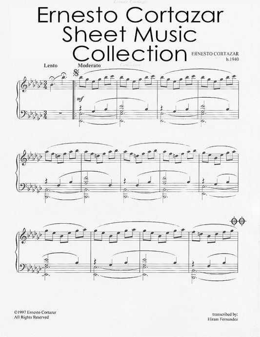 Ernesto Cortazar Piano Sheet Music Collection